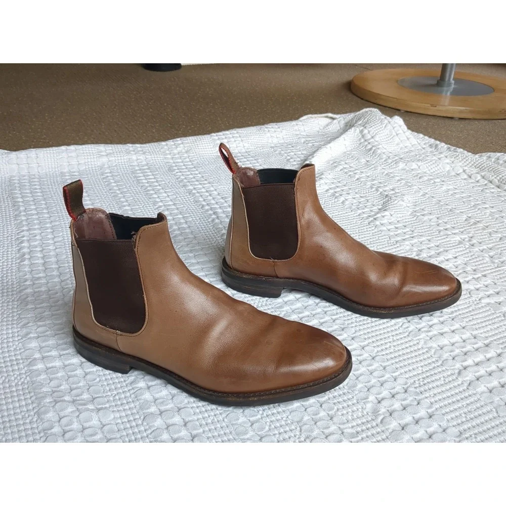 Allen Edmonds Nomad Chelsea Extra Light Boots Featherweight Brown Size 9.5 D